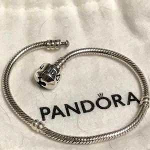 Classic Pandora Bracelet 6.75 inches long.